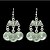 preiswerte Ohrringe-Ohrring,Tropfen-OhrringeSchmuck 2 Stück Aleación Silber