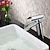 abordables Classiques-robinet de lavabo de salle de bain - cascade chromé central un trou / mitigeur monotroubath taps / laiton