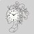 baratos Relógios de Parede Modernos/Contemporâneos-estilo moderno menina ferro dimond menina mudo relógio de parede