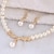זול סט תכשיטים-סט תכשיטים - פנינה, זירקוניה מעוקבת וינטאג&#039;, מסיבה, יום יומי לִכלוֹל זהב / לבן עבור Party / עגילים / שרשראות