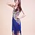 cheap Latin Dancewear-Latin Dance Dress Sequin Tassel Women&#039;s Training Performance Sleeveless Polyester