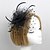cheap Fascinators-Feather / Net Fascinators / Flowers with 1 Wedding / Special Occasion Headpiece