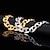 cheap Bracelets-Men&#039;s Synthetic Diamond Chain Bracelet Vintage Bracelet Figaro Chunky Solitaire Statement Ladies Personalized Fashion Dubai Rhinestone Bracelet Jewelry Golden / Silver For Christmas Gifts Wedding