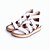 halpa Naisten sandaalit-Naisten Mikrokuitu Kesä Comfort Tasapohja Vetoketjuilla Valkoinen / Musta