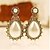 billiga Modeörhängen-Dubb Örhängen Dropp Örhängen Pärla Legering Victoriansk Vintage Hängande Skärmfärg Smycken 2pcs