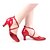 baratos Sapatos Para Dança de Salão &amp; Dança Moderna-Mulheres Sapatos de Dança Moderna / Dança de Salão Paetês / Courino Fivela Salto Alto Presilha Salto Cubano Não Personalizável Sapatos de Dança Preto / Vermelho / Prateado / Interior / Profissional