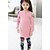 Недорогие Комплекты-Девочки 3D Однотонный Набор одежды Длинный рукав Весна Осень Зима С цветами Хлопок Полиэстер Дети (1-4 лет)