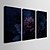 baratos Impressões de Pinturas-Arte em Quadros LED Botânico 3 Painéis Vertical Estampado Decoração de Parede Decoração para casa