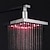 Недорогие Душевые лейки-современный тропический душ, настенная хромированная отделка, светодиодная подсветка, меняющая цвет в зависимости от температуры воды, тропический душ, верхняя струя