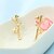 olcso Divat fülbevalók-Női Kristály Beszúrós fülbevalók Európai Divat 18 karátos futtatott arany Strassz Arannyal bevont Fülbevaló Ékszerek Arany Kompatibilitás / Hamis gyémánt / Osztrák kristály