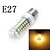 billige Kornpærer med LED-brelong 1 stk e27 69led smd5730 maislys ac220v hvitt lys varmt hvitt lys