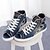 cheap Women&#039;s Sneakers-Women&#039;s Shoes Denim Flat Heel Gladiator/Comfort/Round Toe Flats/Fashion Sneakers Casual Light Blue/Dark Blue