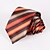 cheap Men&#039;s Accessories-Men&#039;s Party/Evening Wedding Formal Orange Striped Polyester Necktie