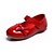 ieftine Pantofi Fetițe-Fete Pantofi Imitație de Piele Primavara vara Confortabili Pantofi Flați Funde / Bandă Magică pentru Alb / Roșu / Roz