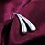 Недорогие Модные серьги-Жен. Серебрянное покрытие Серьги-слезки - Мода Серебрянное покрытие Назначение Повседневные