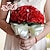 economico Fiori per matrimonio-Bouquet sposa Bouquet Matrimonio Poliestere / Schiuma / Raso 27 cm ca.