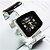 voordelige Trendy Horloge-Dames Modieus horloge Kwarts Roestvrij staal Band Bangle armband Zwart Wit Blauw Roze Geel