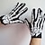 voordelige Feestbenodigdheden-fluorescerend skelet ghost handschoenen (kleur verzending in willekeurige volgorde)