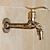 cheap Wall Mount-Outdoor Faucet,Single Handle Bathroom Faucet Goldon Dragon Head Wall Mounted One Hole Retro Brass Faucet Body With Cold Water Only