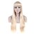 Χαμηλού Κόστους Περούκες μεταμφιέσεων-Συνθετικές Περούκες Ίσιο Ίσια Κούρεμα με φιλάρισμα Ασύμμετρο κούρεμα Περούκα Ξανθό Μακρύ Συνθετικά μαλλιά Γυναικεία Φυσική γραμμή των μαλλιών Ξανθό