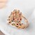 cheap Rings-Women&#039;s Statement Ring Cubic Zirconia Gold Silver Cubic Zirconia Gold Plated Alloy Fashion Party Jewelry