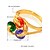 cheap Rings-Statement Ring Cubic Zirconia Rainbow White Cubic Zirconia Gold Plated Alloy Fashion 6 7 8 9 / Women&#039;s