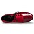 cheap Latin Shoes-Men‘s Dance Shoes Tap Flocking Flat Heel Red