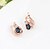 cheap Jewelry Sets-Synthetic Diamond Jewelry Set Stud Earrings Pendant Necklace Ladies Party Work Fashion Colorful Zircon Cubic Zirconia Imitation Diamond Earrings Jewelry Rose Gold For Party Special Occasion