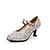 cheap Ballroom Shoes &amp; Modern Dance Shoes-Women&#039;s Modern Shoes Heel Sequin Customized Heel Customizable Dance Shoes Gold / Silver