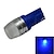 Недорогие Лампы-Декоративное освещение 90lm T10 1 Светодиодные бусины Высокомощный LED Холодный белый Синий 12 V
