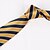 halpa Miesten asusteet-miesten juhla / ilta keltainen ja tummansininen raidallinen kravatti # pt065