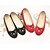 cheap Women&#039;s Flats-Women&#039;s Shoes Fleece Flat Heel Comfort Flats Casual Black/Red