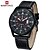 cheap Watches-Men&#039;s Wrist watch Quartz Japanese Quartz Calendar Water Resistant / Water Proof Sport Watch Leather Band Black Brown Brand NAVIFORCE