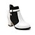 cheap Women&#039;s Boots-Women&#039;s Boots Block Heel Boots Booties Ankle Boots Zipper Chunky Heel Casual Dress Office &amp; Career Patent Leather Fall Winter White Black Burgundy / Booties / Ankle Boots / Booties / Ankle Boots