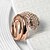 cheap Rings-Women&#039;s Statement Ring Gold Plated Alloy Fashion Wedding Party Jewelry / Rhinestone / Zircon