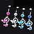 cheap Body Jewelry-Women&#039;s Body Jewelry Navel Ring / Belly Piercing Crystal Pink / Green / Blue Fashion Crystal Costume Jewelry For Daily / Casual Summer
