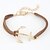 cheap Bracelets-Chain Rope Bracelet Jewelry White / Black / Brown For Wedding Party Anniversary Birthday Engagement Gift / Daily / Casual