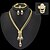 cheap Jewelry Sets-Women&#039;s Cubic Zirconia Jewelry Set Pendant Necklace Adjustable Ring Tassel Fringe Party Statement Ladies Tassel Fashion Link / Chain Cubic Zirconia Gold Plated Imitation Diamond Earrings Jewelry Gold