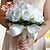 economico Fiori per matrimonio-Bouquet sposa Bouquet Matrimonio Poliestere / Schiuma / Raso 27 cm ca.