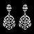 cheap Earrings-Vintage Women&#039;s Big Earrings  Diamond  Silver Earring For Wedding Bridal