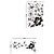 abordables Autocollants muraux-Animaux Romance Floral 3D Bande dessinée Stickers muraux Autocollants avion Autocollants muraux décoratifs, Vinyle Décoration d&#039;intérieur