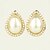 cheap Earrings-Earring Stud Earrings Jewelry Women Alloy / Imitation Pearl / Rhinestone 2pcs Gold / White