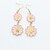 cheap Earrings-Women&#039;s Crystal Drop Earrings European Fashion Rhinestone Gold Plated Imitation Diamond Earrings Jewelry White / Blue / Pink For / 18K Gold / Austria Crystal
