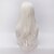 cheap Synthetic Trendy Wigs-Synthetic Wig Curly Curly Layered Haircut With Bangs Wig Very Long White Synthetic Hair Women&#039;s Side Part White
