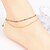 cheap Anklet-Women&#039;s Anklet Imitation Diamond Luxury Tassel Vintage Party Work Anklet Jewelry Screen Color For