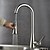 cheap Kitchen Faucets-Kitchen faucet - Contemporary Nickel Brushed Pull-out / ­Pull-down Deck Mounted / Brass / Single Handle One Hole