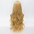 זול פאות סינתטיות-80 סנטימטרי פאה ארוכה רופפת חלק שיער הגלי u זהב צהובה בסגנון אירופאי מסיבת האופנה