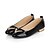 olcso Női magas sarkú cipők-Női Cipő Lakkbőr Tavasz Nyár Ősz Alacsony Kompatibilitás Hétköznapi Fekete Rózsaszín Mandula
