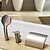 cheap Bathtub Faucets-Bathtub Faucet - Contemporary Nickel Brushed Roman Tub Ceramic Valve Bath Shower Mixer Taps / Brass / Single Handle Three Holes