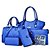 cheap Bag Sets-Women&#039;s Bags PU(Polyurethane) Tote / Clutch / Card &amp; ID Holder 5 Pieces Purse Set Polka Dot White / Black / Light Blue / Bag Set